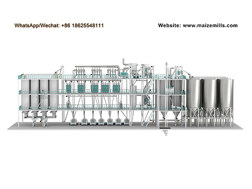 500 ton maize flour milling line storage silos and equipment