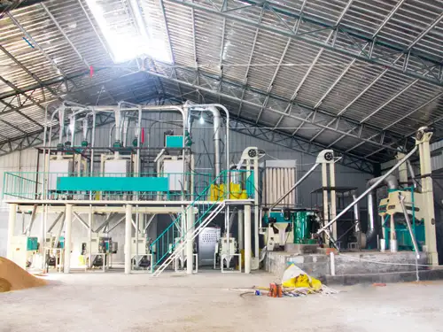 50TPD maize meal milling plant installed for an African customer