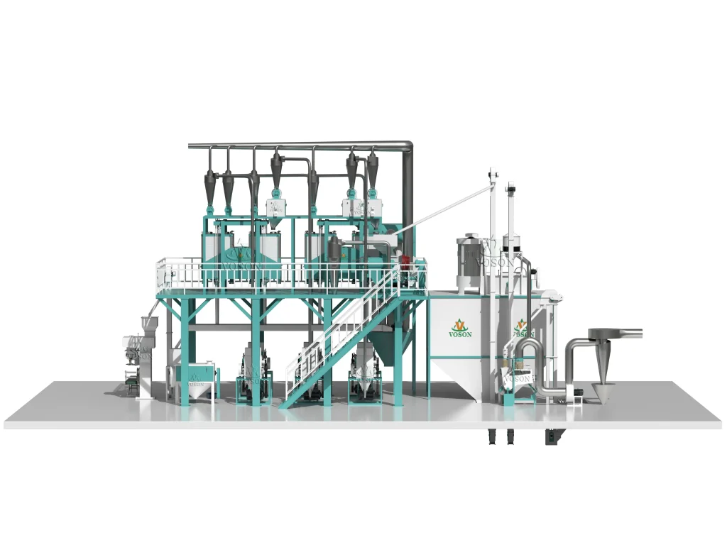 20-25T Compact wheat flour production flow layout by Voson