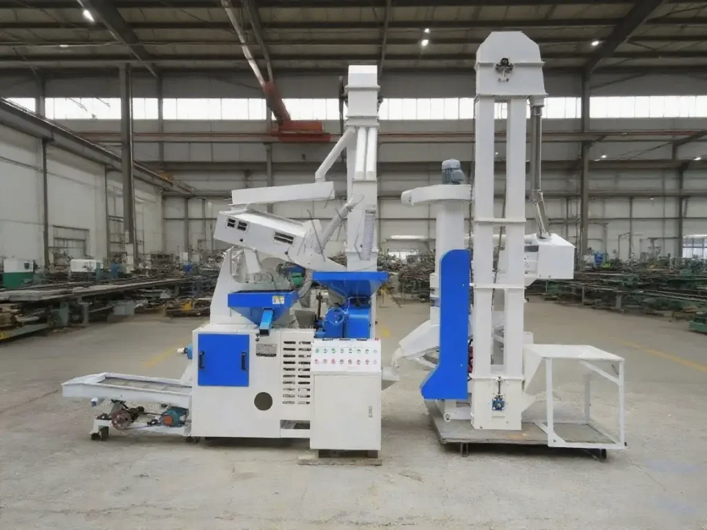 complete millet processing line with dehulling section