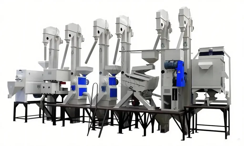 compact millet hulling equipment with high output