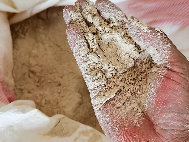 Roast wheat flour produced by the 10TPD milling plant in Burundi