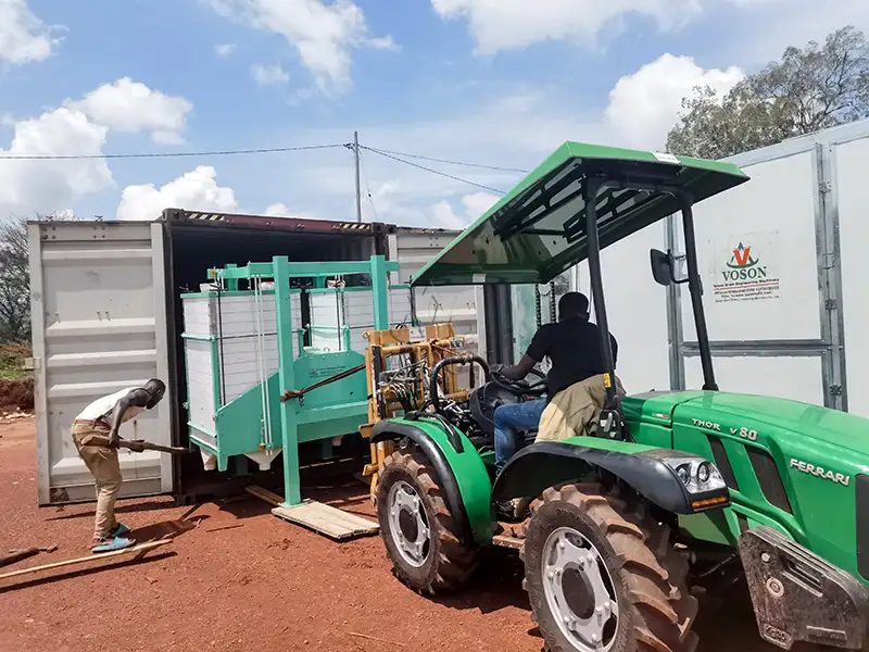 Maize milling equipment delivered to the customer site in Burundi