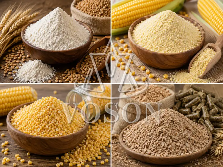 Different grain flour product