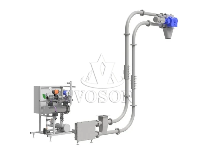 Tubular chain conveyor system with enclosed pipe circuit